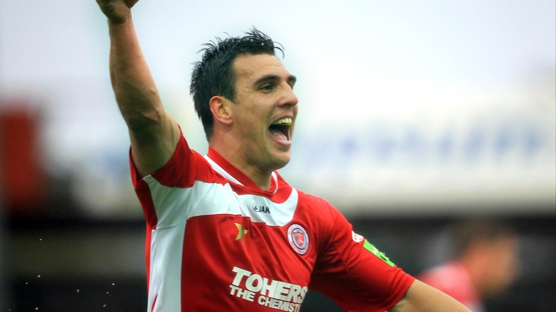 Gavin Peers - A cracking header from the centre half put Sligo ahead as they beat the Hoops at The Showgrounds