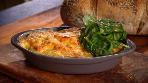 Serve with baby spinach salad and crusty bread.