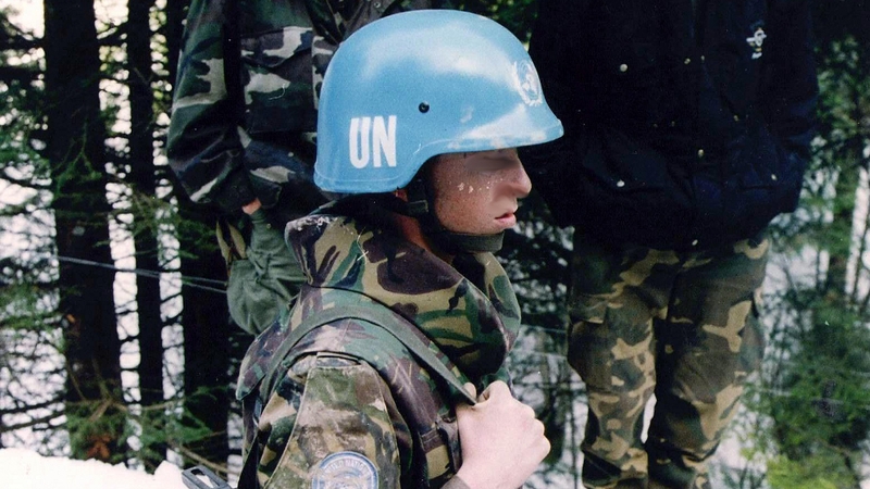 Dutch troops - Were in charge of the UN-declared 'safe area'