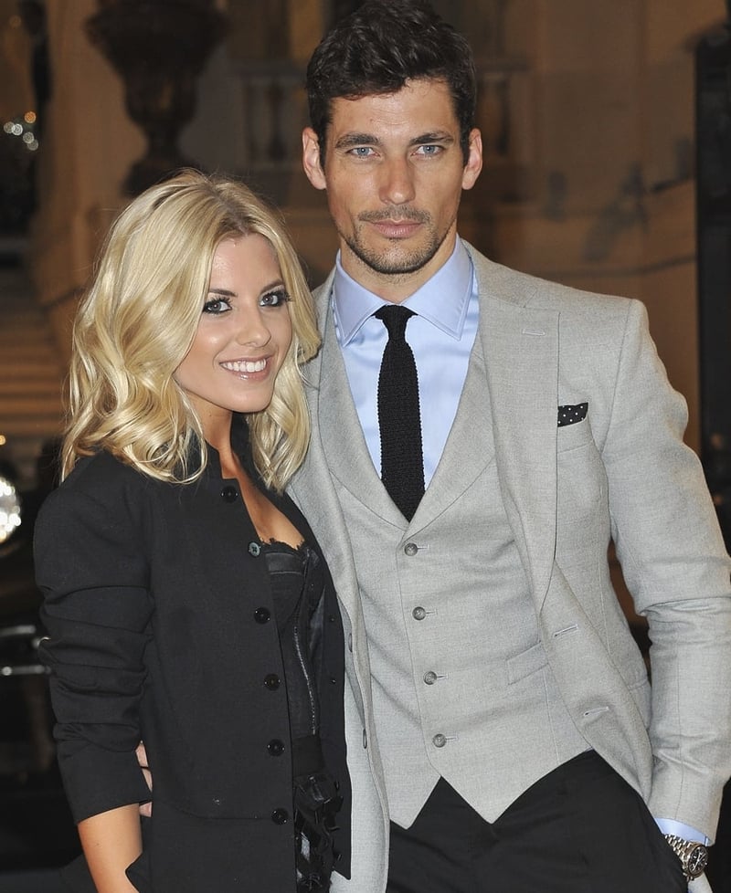 Mollie King with boyfriend David Gandy
