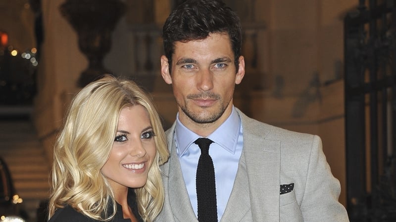 Mollie King with model boyfriend David Gandy