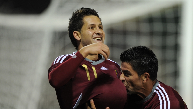 Match winner - Cesar Gonzalez celebrates