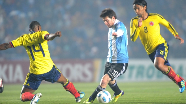 Lionel Messi (centre) - has been the focus of media criticism for his below-par performances at Copa America