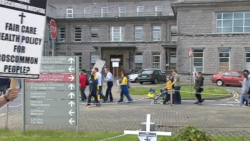 Roscommon County Hospital - 'Symbolic' demonstration