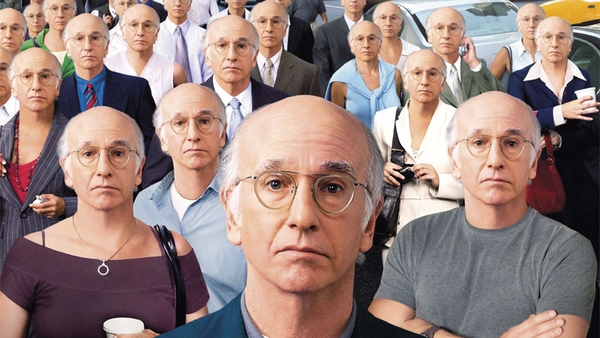 Larry David at home