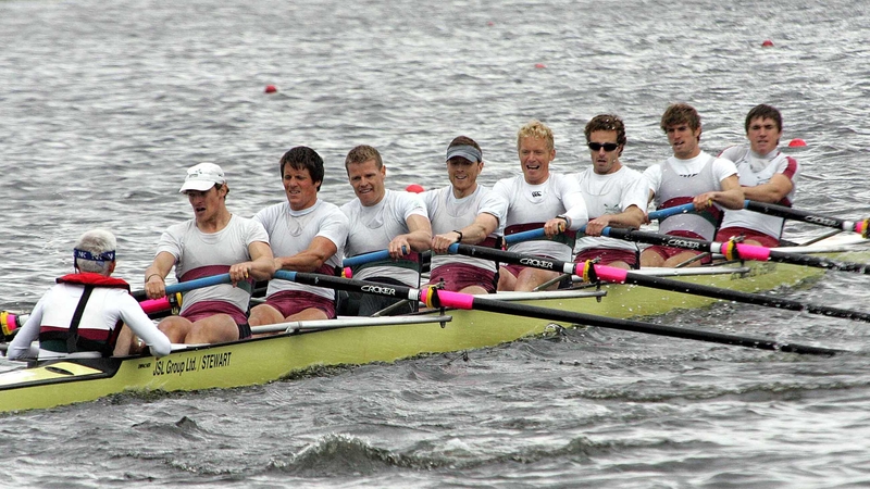 NUIG crew who retained their senior eight title at the Irish Rowing Championships in 2010