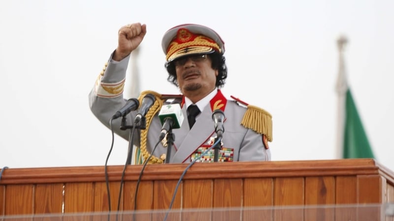 Muammar Gaddafi - NATO strike aimed at ending 'terror broadcasts'