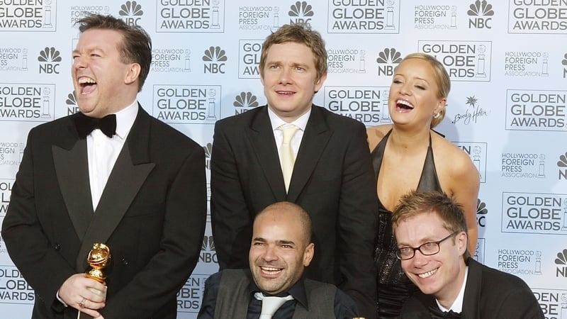The Office - Ricky Gervais, Martin Freeman, Ash Atallo, Stephen Merchant and Lucy Davis