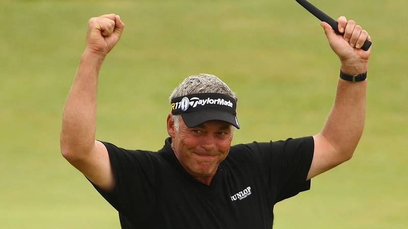 Open champion - Darren Clarke has romped to a three-shot victory at Royal St George's