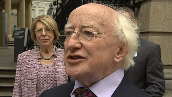 Michael D Higgins is Labour's candidate in the Presidential race