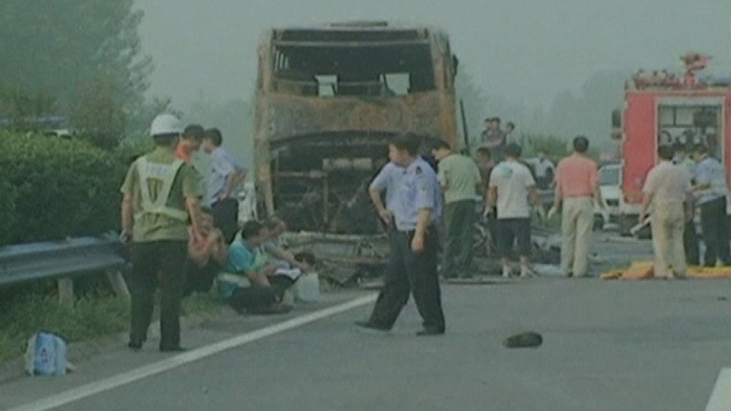 China - Hazardous goods caught fire