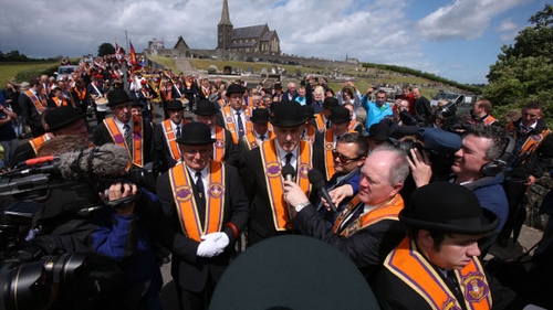 Drumcree - Orange Order has been banned form marching on Garvaghy Road