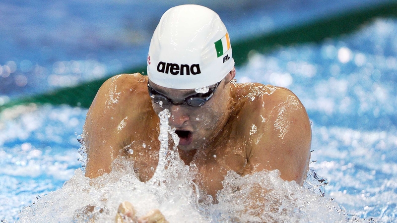 Barry Murphy swims on Friday morning
