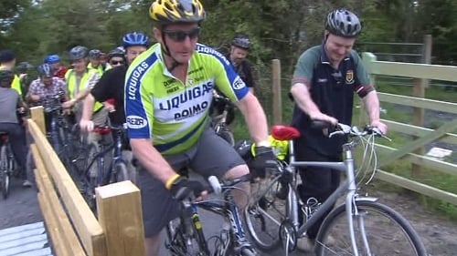 Enda Kenny taking part in a previous cycle event