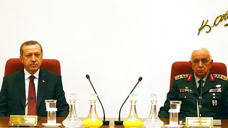 Turkey - Isik Kosaner (r) with Recep Tayyip Erdogan (l)