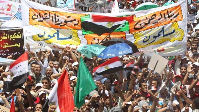 Pro-democracy campaigners in Egypt have been seeking dates for an election