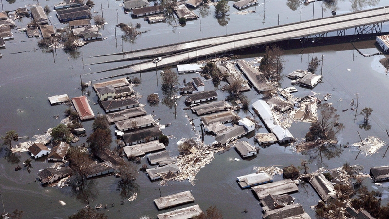 Hurricane Katrina - Covered 80% of New Orleans in water