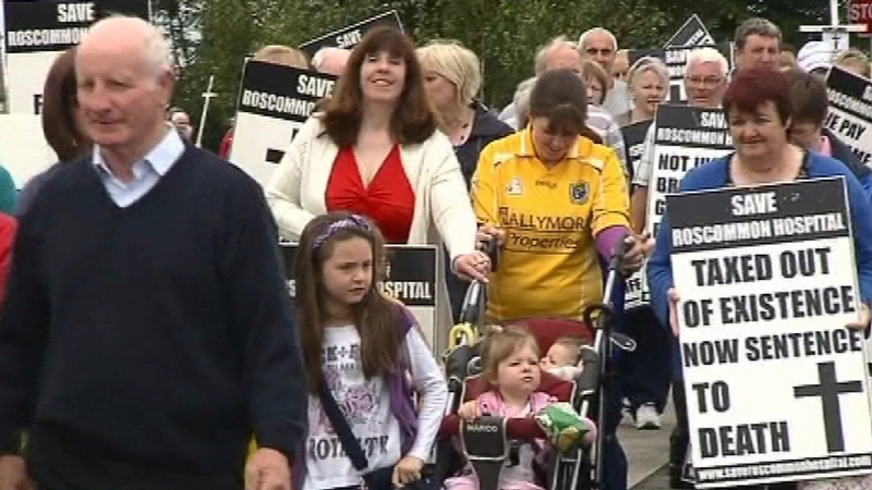 Roscommon - 500 people protested on Saturday