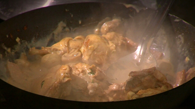 Chicken in White Wine and Tarragon . Serve with rice.