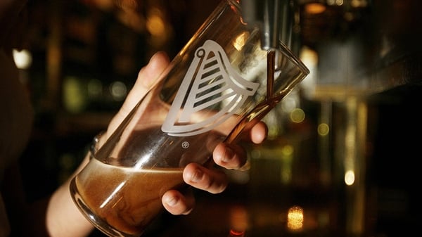 Diageo said sales volumes fell 3.5% in the three months to the end of September