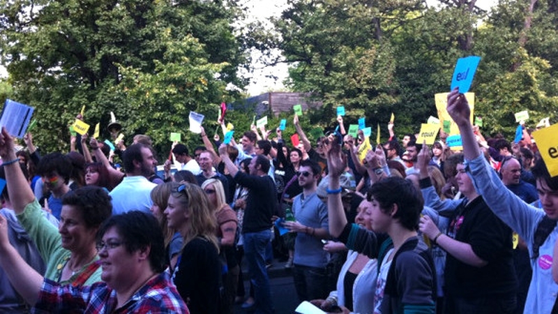 March for Marriage - Rally in city centre - (Pic: @UnaMullally)