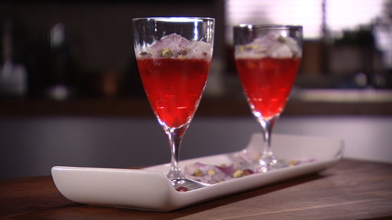 Strawberry Jelly with Buttermilk Granita: Paul Flynn.