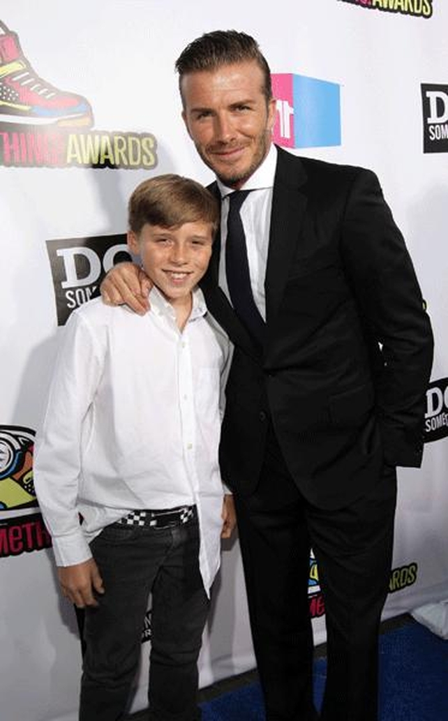 David and Brooklyn Beckham
