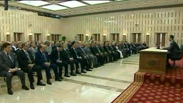 Bashar al-Assad - Told UN that military crackdown has stopped