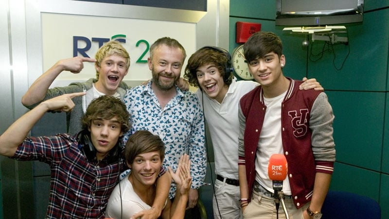 One Direction in the 2FM studios