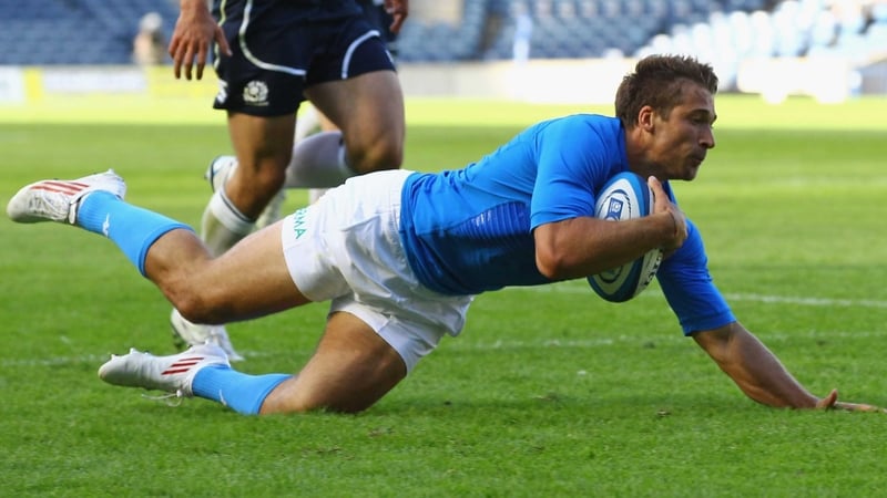 Tommaso Benvenuti scored one of two Italian tries