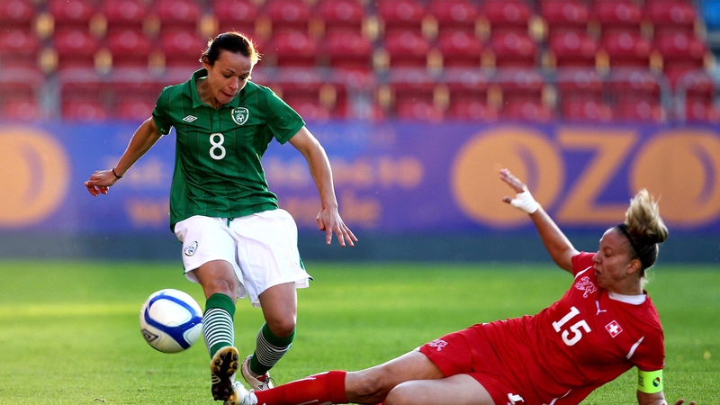 Aine O'Gorman scored Ireland's second goal in Velenje