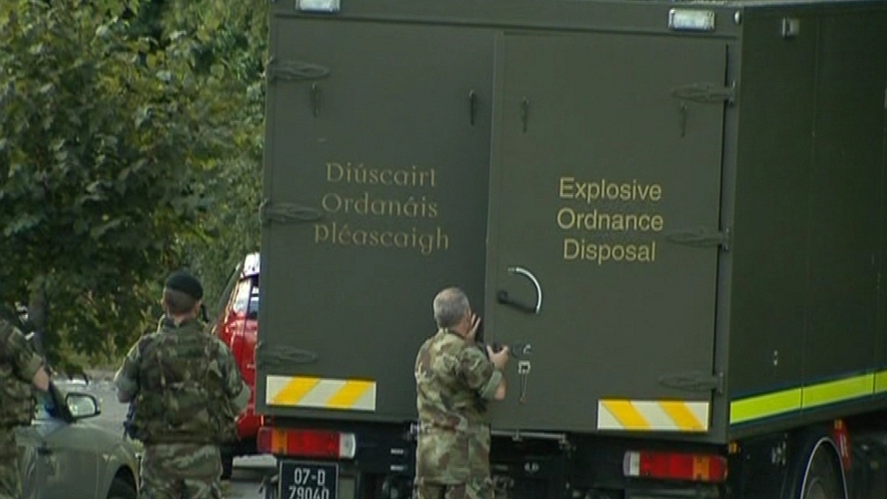 The grenades were destoyed in a controlled explosion