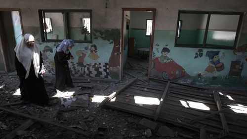 Sports hall attacked earlier today in Beit Lahiya