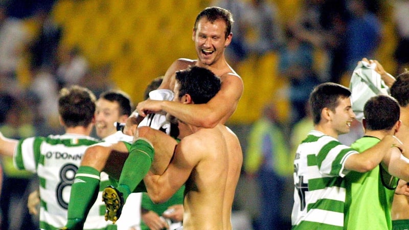 Joyous scenes greeted the end of the game as Shamrock Rovers reached the group stages of the Europa League