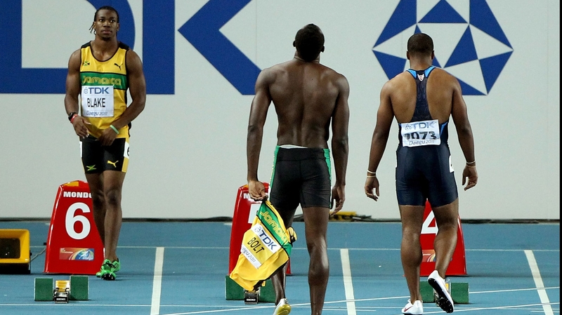 Yohan Blake - The Jamaican took gold as compatriot and world record holder Usain Bolt was disqualified for a false start