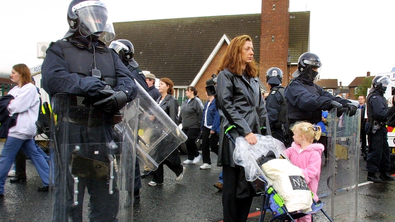 There was disruption at the Ardoyne interface during last year's Orange Order march