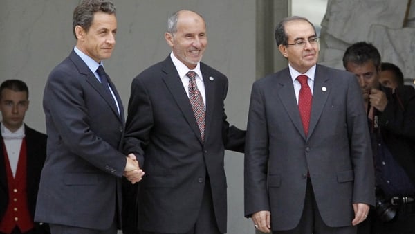 Sarkozy and members of the NTC met in Paris