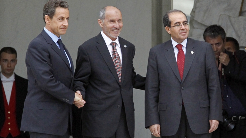 Sarkozy and members of the NTC met in Paris