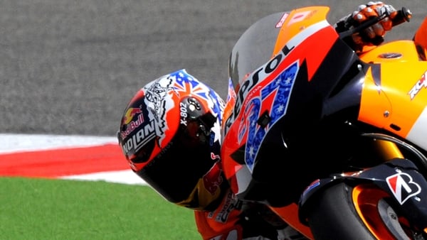 Casey Stoner has pole in San Marino
