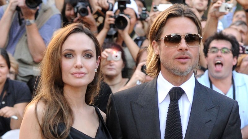Jolie with partner, Brad Pitt