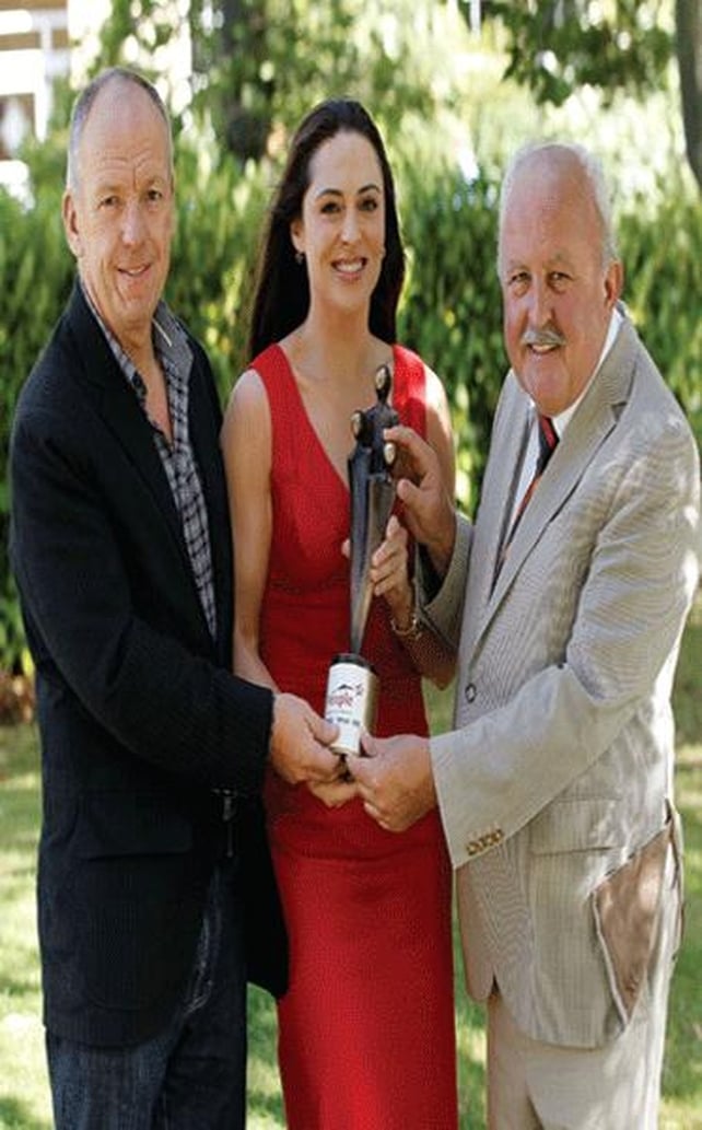 Grainne Seoige with Des Whelan and the Mayor of Waterford Pat Hays