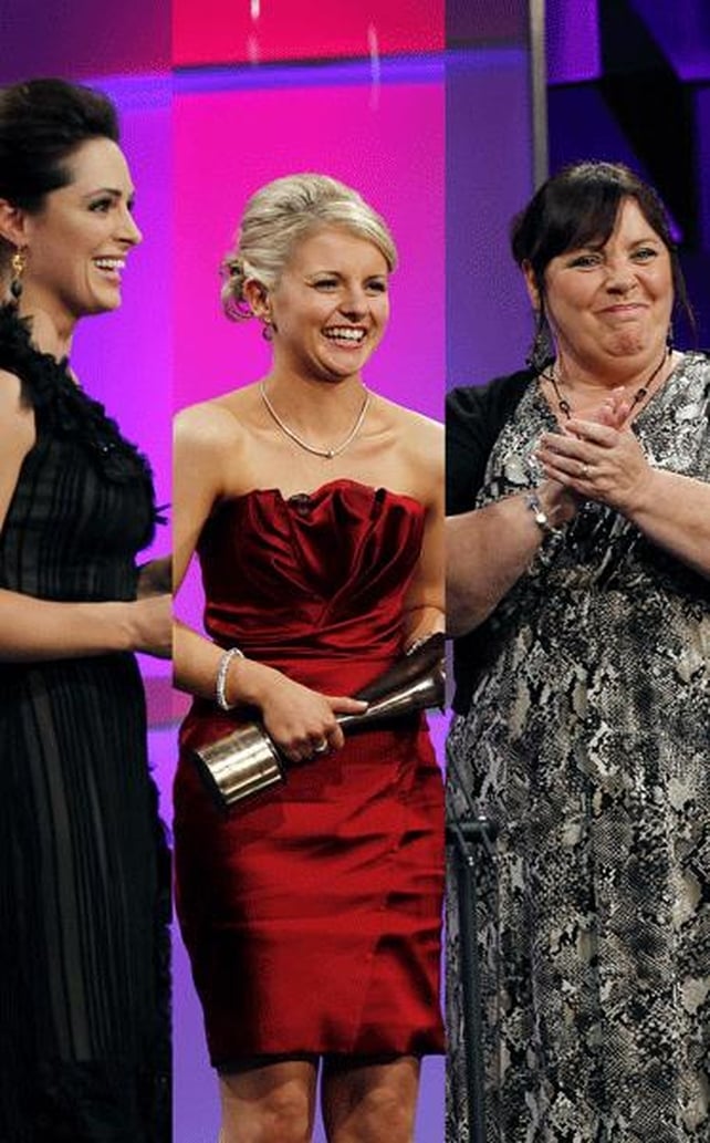 Lorraine Keane, winner of the Young Person of the Year award Jackie Kelly and Mary Byrne