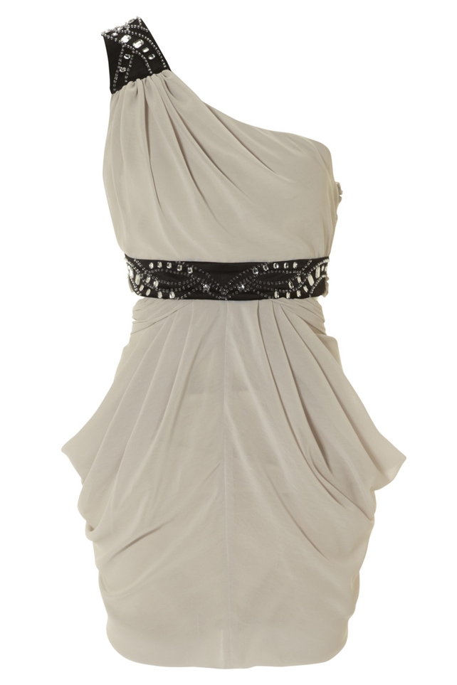 Black Sash And Shoulder Dress, €84.50 Lipsy
