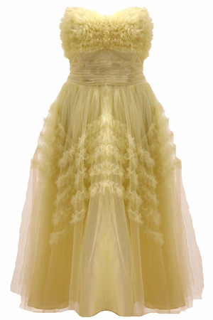 Vintage yellow 1950s' tulle prom dress, €210 Its Vintage Darling.