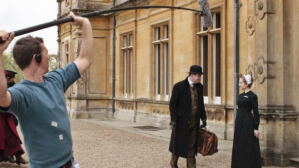 Filming on the Downton Abbey TV series in 2011