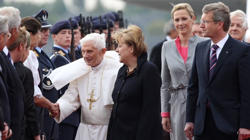 The Pope arriving in Tegal airport