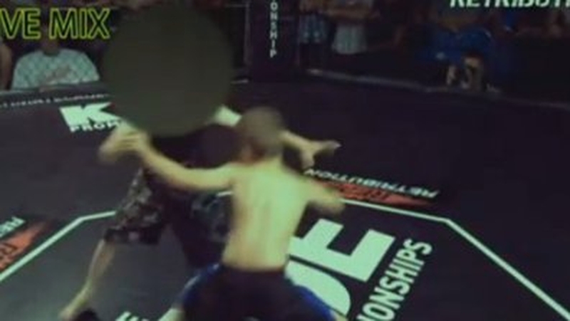 Video showed boys grappling in a cage in Preston