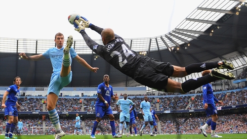 Tim Howard has been at Goodison Park for ten years