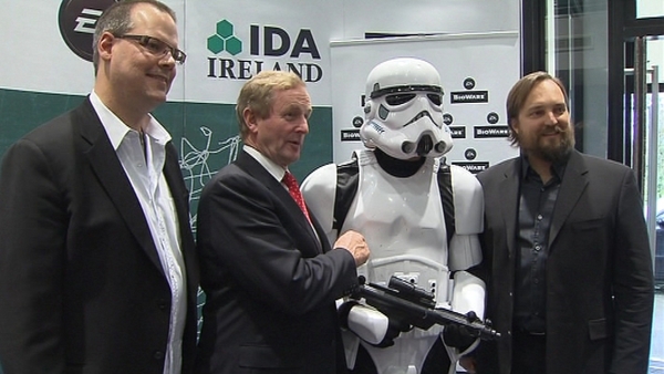 Taoiseach Enda Kenny said he hoped BioWare launch would encourage other firms to look at Ireland