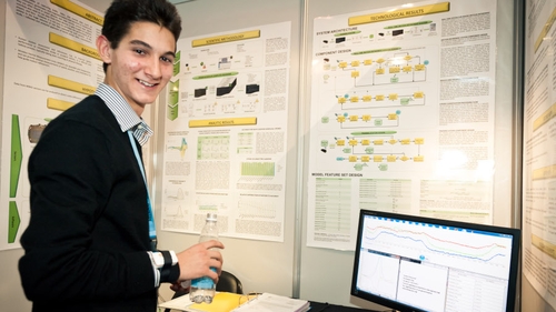 Alexander Amini's project was an analysis of a tennis player's movements (Pic: European Commission)